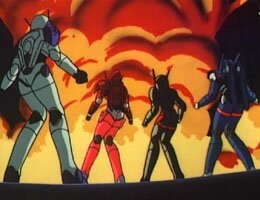 die Knight Sabers in Aktion