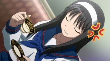 Akiha �rgert sich �ber Shiki
