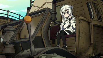 Chaika macht einen der alten Wagen startklar