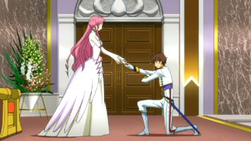 Euphemia schl�gt Suzaku zum Ritter