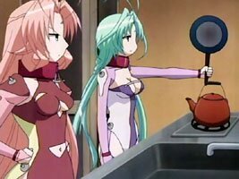 Miu will Ren das Kochen beibringen
