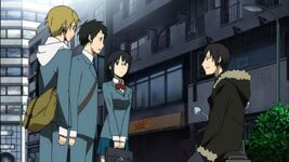 Masaomi, Mikado, Anri und Izaya