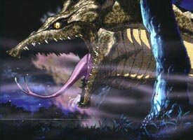 ein Landdrachen ist hinter Van her