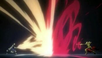 Saber und Gilgamesch liefern sich ein feuriges Duell