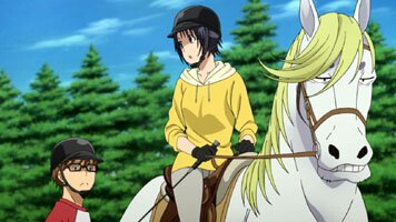 anders als Yuugo hat Aki auf Maron keine Probleme