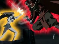 Ryuubi gegen Moutokus Geist