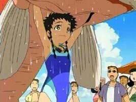 Mikoto hat eine Fisch gefangen