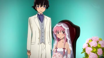 Yukiteru und Yuno als Brautpaar