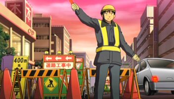 Keiichi bei der Arbeit