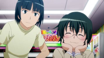 Kounoeda und Tsuzuri im Game Center