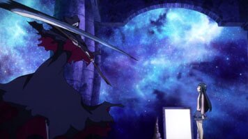 Yui stellt sich dem Monster erfolgreich entgegen