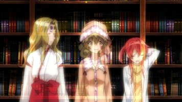 Tsurugi, Sasami und Juju unterwegs als Geister