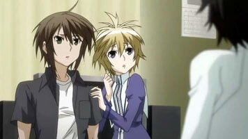 Haruka und Kuno bitten Minato um Hilfe