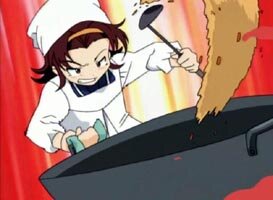 Hayashiba Megumi beim Kochwettbewerb