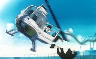 Natsumi schrottet den Flucht-Hubschrauber